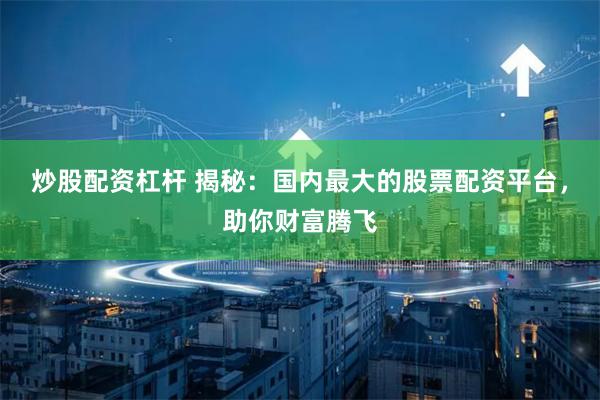 炒股配资杠杆 揭秘：国内最大的股票配资平台，助你财富腾飞